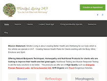 Tablet Screenshot of mindfulliving247.com